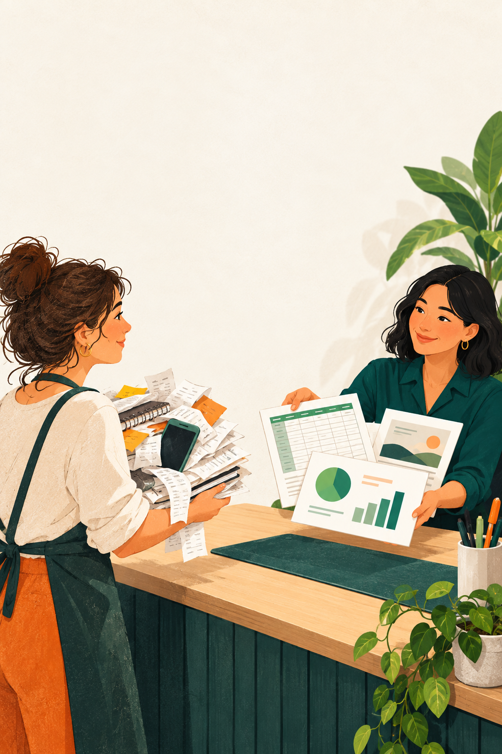 A messy task turned into organized finished work